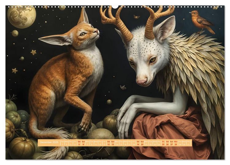 Produktbild: A Year of the Uncanny (High Quality Premium Wall Calendar 2026 DIN A2 landscape),CALVENDO 12 Month Wall Calendar