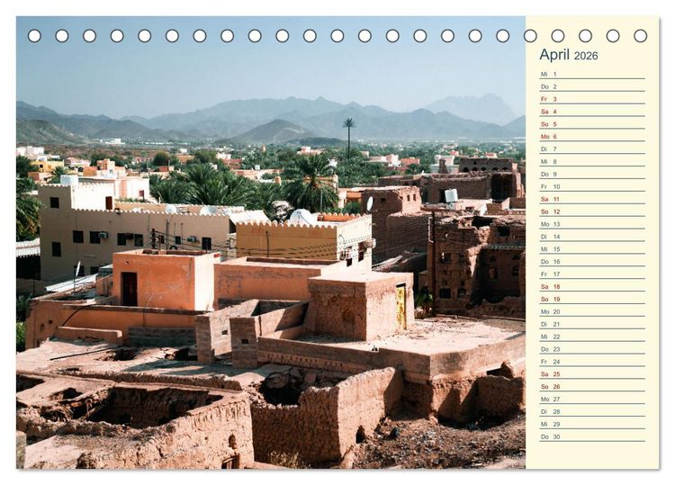 Produktbild: Oman - Unvergessliche Momente (Tischkalender 2026 DIN A5 quer), CALVENDO Monatskalender