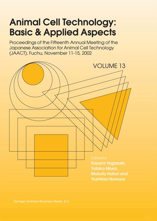 Produktbild: Animal Cell Technology: Basic & Applied Aspects