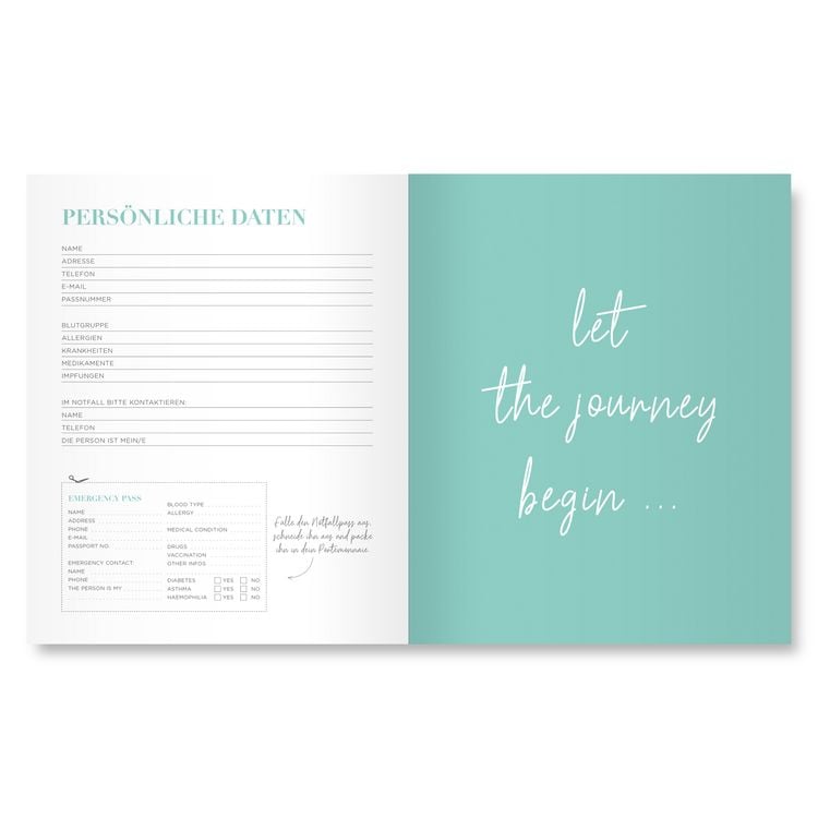 Produktbild: Tagebuch Travel Journal Jeans-Optik