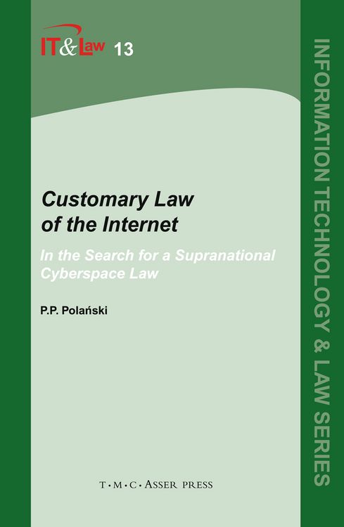 Produktbild: Customary Law of the Internet
