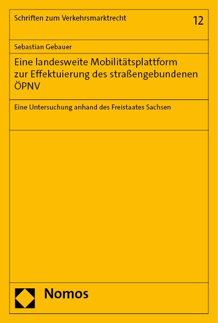 Produktbild: Eine landesweite Mobilit&auml;tsplattform zur Effektuierung des stra&szlig;engebundenen &Ouml;PNV