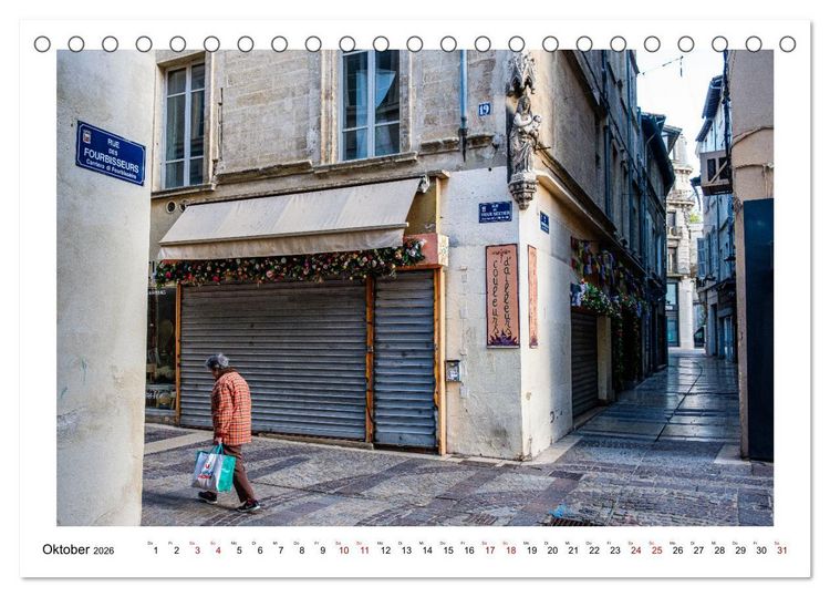 Produktbild: In den Gassen von Avignon (Tischkalender 2026 DIN A5 quer), CALVENDO Monatskalender
