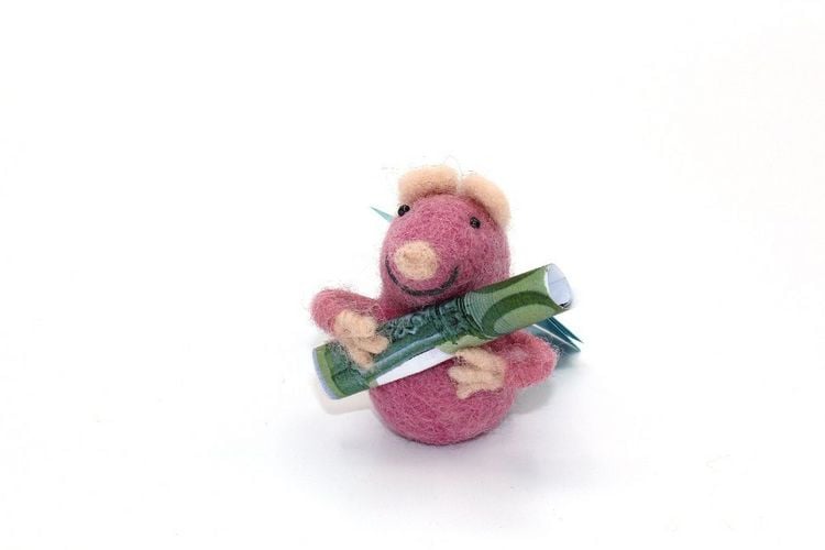 Produktbild: Geldm&auml;use, 5-7 cm, pink