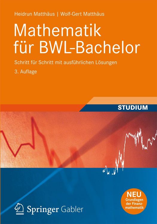 Produktbild: Mathematik f&uuml;r BWL-Bachelor