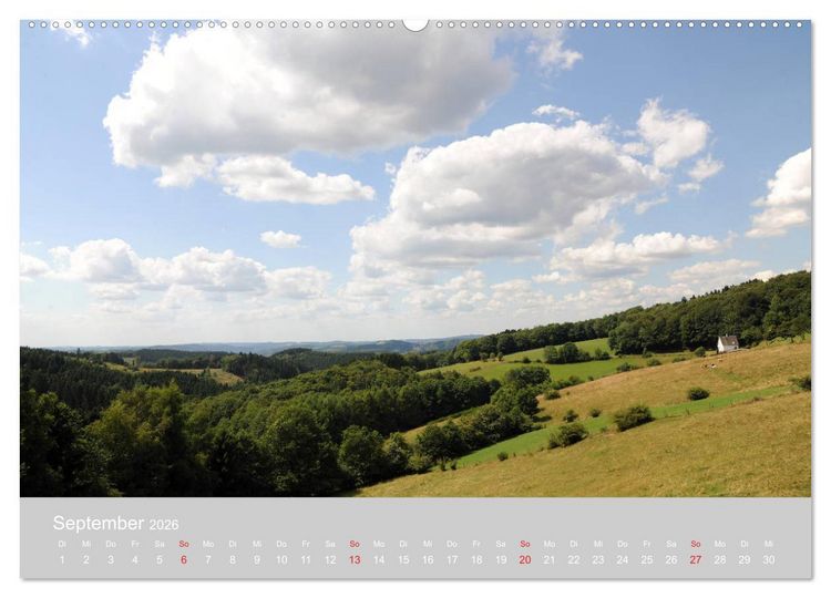 Produktbild: Das Bergische Land - wundersch&ouml;n (hochwertiger Premium Wandkalender 2026 DIN A2 quer), Kunstdruck in Hochglanz