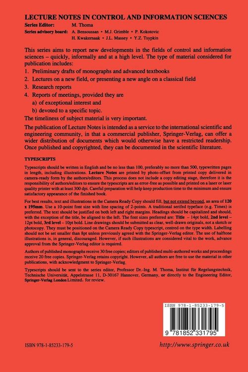 Produktbild: Robustness in Identification and Control