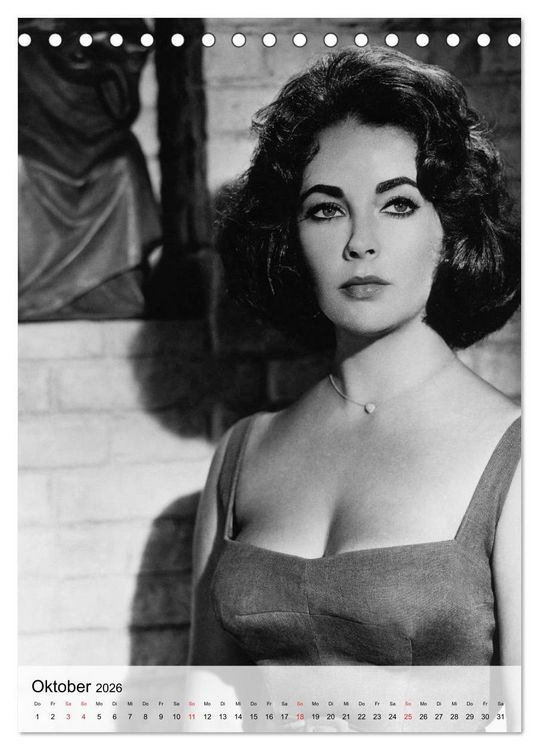 Produktbild: Elizabeth Taylor (Tischkalender 2026 DIN A5 hoch), CALVENDO Monatskalender