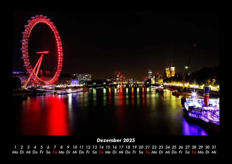Produktbild: Londons sch&ouml;nste Seiten 2025 Fotokalender DIN A3