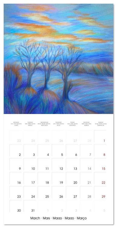 Produktbild: Lieux merveilleux (Calendrier mural carr&eacute; 2026 30x30 cm) Calendrier double avec une page pour vos prises de notes