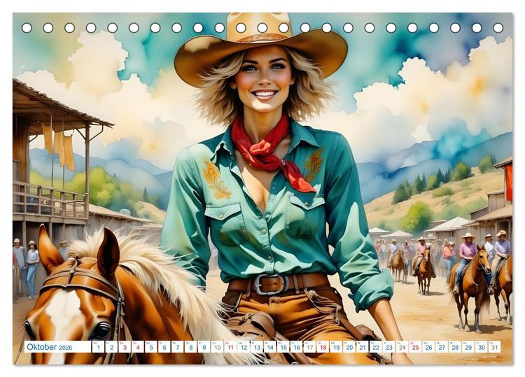 Produktbild: K&ouml;niginnen der Reitkunst (Tischkalender 2026 DIN A5 quer), CALVENDO Monatskalender