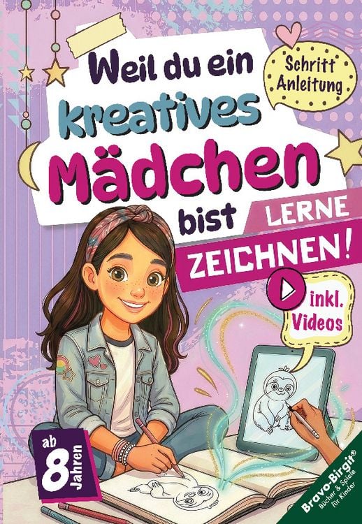 Produktbild: Lerne Zeichnen! Das ideale Geschenk f&uuml;r M&auml;dchen ab 8 mit Videos