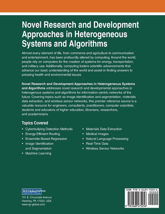 Produktbild: Novel Research and Development Approaches in Heterogeneous Systems and Algorithms