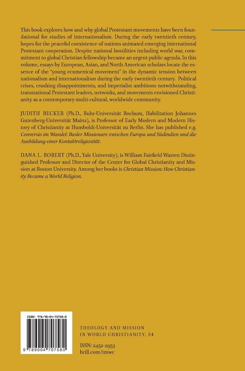 Produktbild: Nationalism and Internationalism in the Young Ecumenical Movement, 1895-1920s