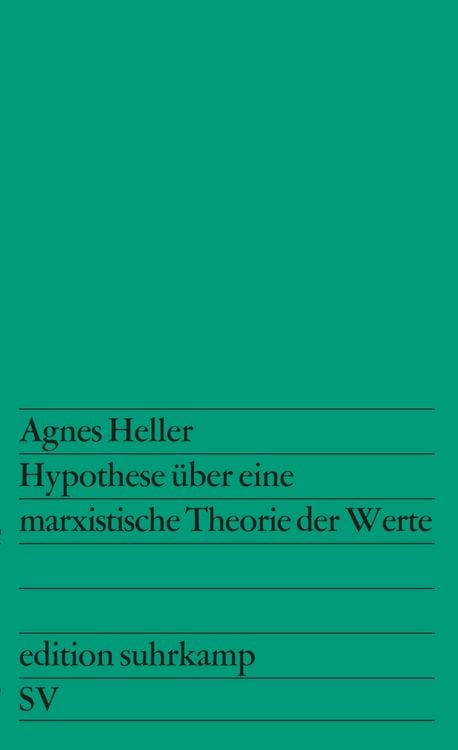 Produktbild: Hypothese &uuml;ber eine marxistische Theorie der Werte