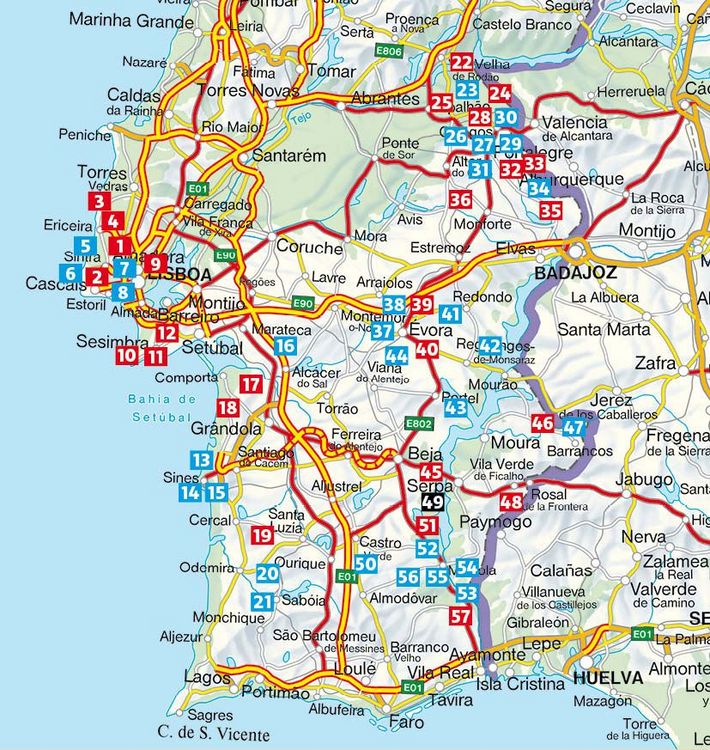 Produktbild: ROTHER Wanderf&uuml;hrer Alentejo. 57 Touren in Portugals S&uuml;dosten &ndash; zwischen Tejo und Algarve