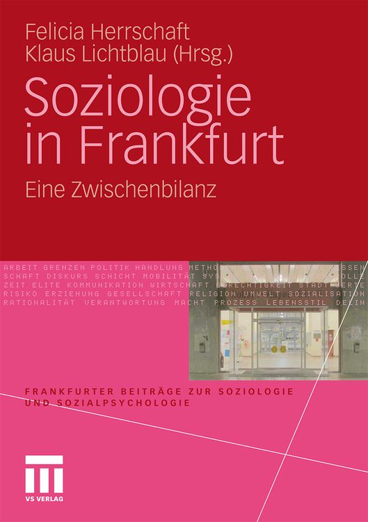 Produktbild: Soziologie in Frankfurt