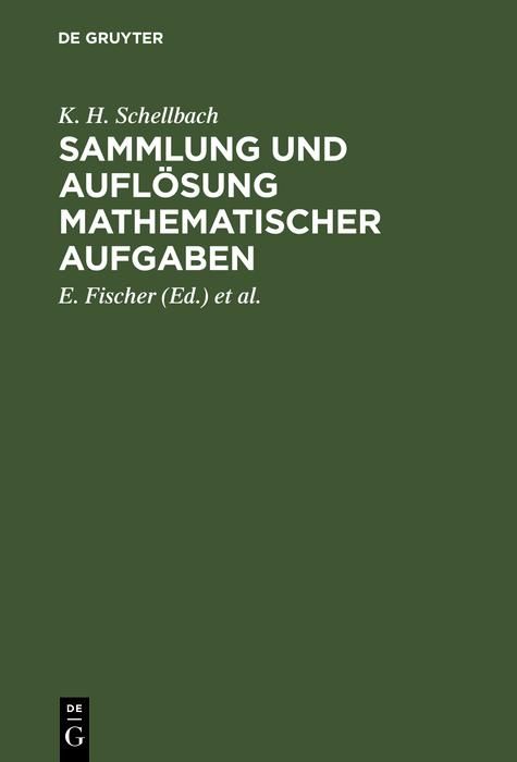 Produktbild: Sammlung und Aufl&ouml;sung mathematischer Aufgaben