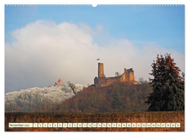 Produktbild: Weinheim erleben Schlosspark, Burgen und einladender Marktplatz (Wandkalender 2026 DIN A2 quer), CALVENDO Monatskalender
