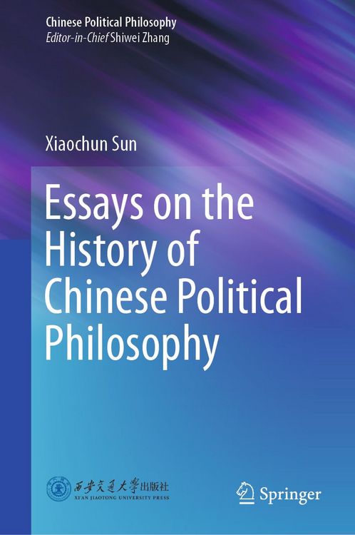 Produktbild: Essays on the History of Chinese Political Philosophy
