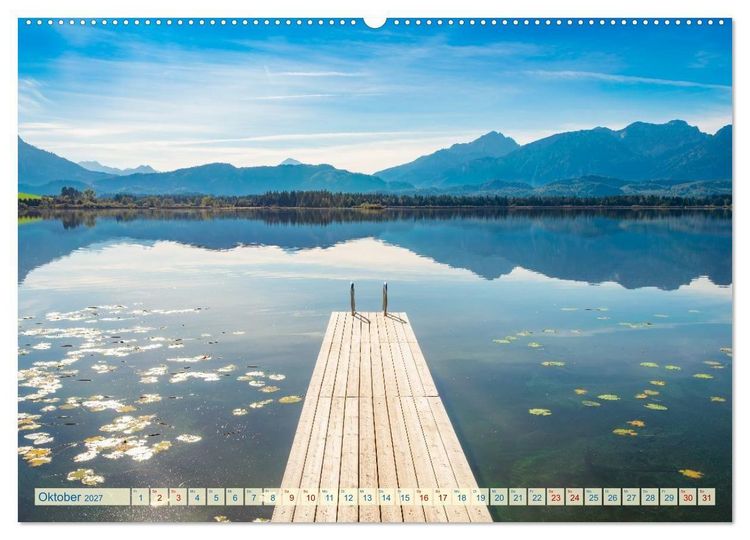 Produktbild: Alpenseen - Berge im Spiegel (hochwertiger Premium Wandkalender 2027 DIN A2 quer), Kunstdruck in Hochglanz