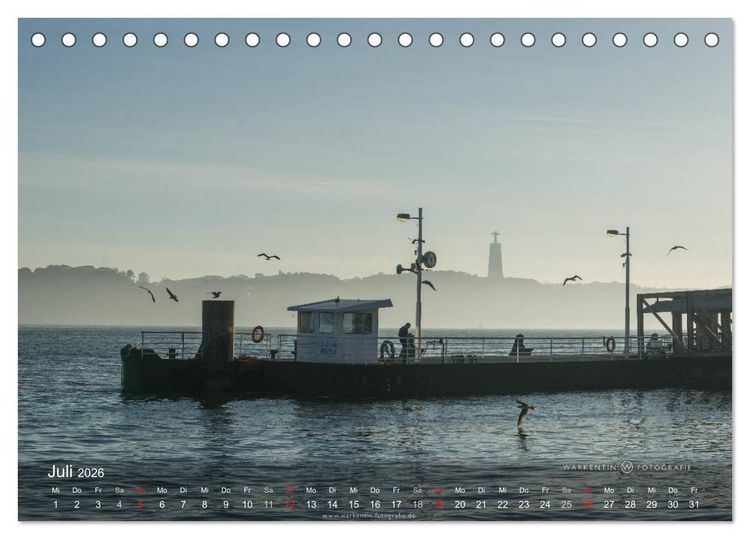 Produktbild: Zauberhaftes Lissabon (Tischkalender 2026 DIN A5 quer), CALVENDO Monatskalender