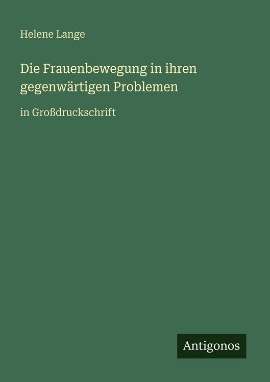 Produktbild: Die Frauenbewegung in ihren gegenw&auml;rtigen Problemen