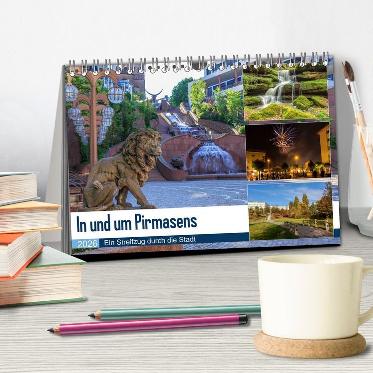 Produktbild: In und um Pirmasens (Tischkalender 2026 DIN A5 quer), CALVENDO Monatskalender