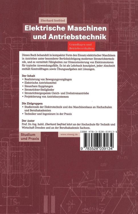 Produktbild: Elektrische Maschinen und Antriebstechnik