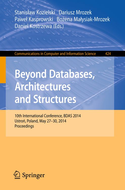 Produktbild: Beyond Databases, Architectures, and Structures