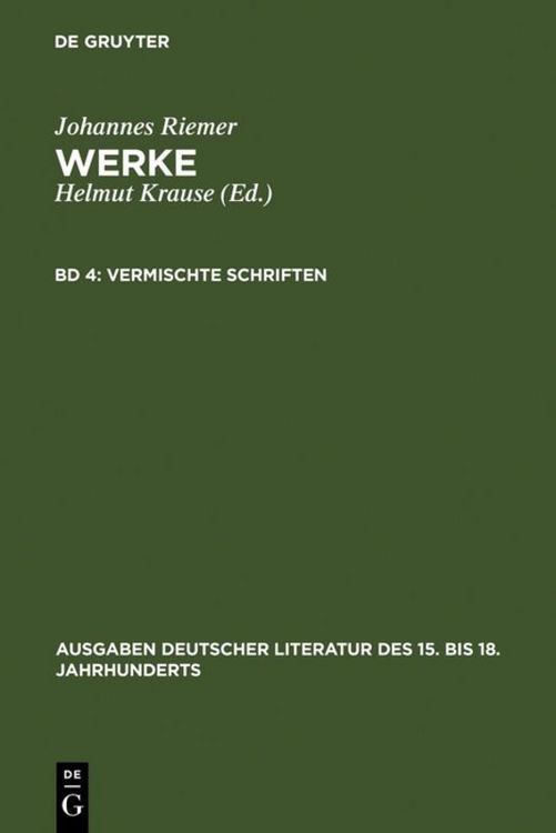 Produktbild: Vermischte Schriften