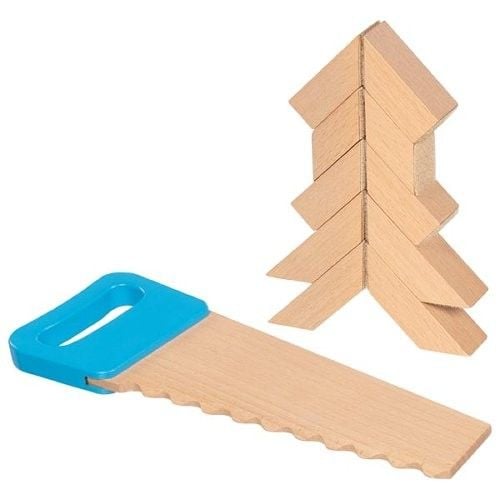 Produktbild: Holzbausteine mit Klettverbindungen und S&auml;ge