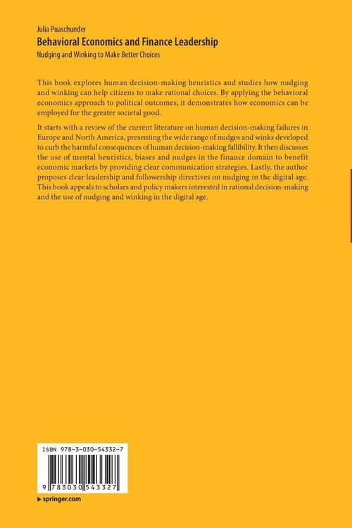 Produktbild: Behavioral Economics and Finance Leadership