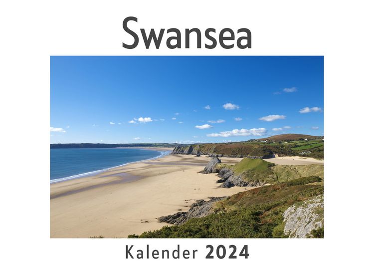 Produktbild: Swansea (Wandkalender 2024, Kalender DIN A4 quer, Monatskalender im Querformat mit Kalendarium, Das perfekte Geschenk)