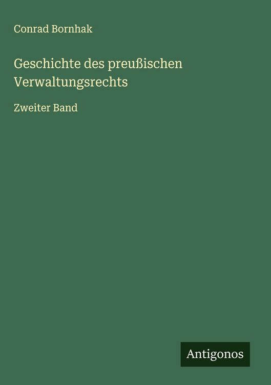 Produktbild: Geschichte des preu&szlig;ischen Verwaltungsrechts