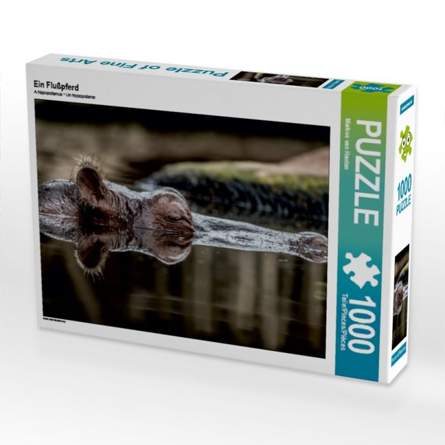 Produktbild: CALVENDO Puzzle Ein Flu&szlig;pferd | 1000 Teile Lege-Gr&ouml;&szlig;e 64x48cm Foto-Puzzle f&uuml;r gl&uuml;ckliche Stunden