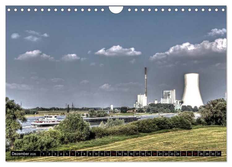 Produktbild: Duisburg am Rhein - R(h)einblicke (Wandkalender 2026 DIN A4 quer), CALVENDO Monatskalender