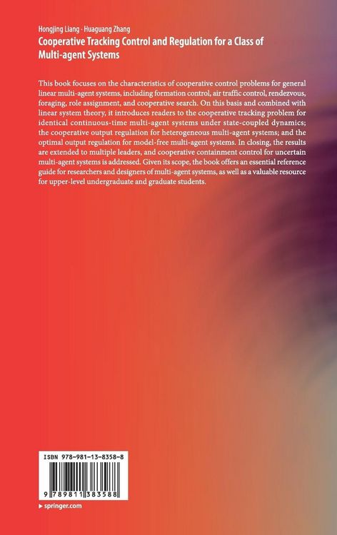 Produktbild: Cooperative Tracking Control and Regulation for a Class of Multi-agent Systems