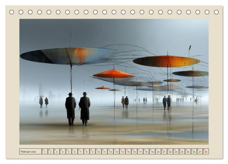 Produktbild: Die Logik des Unwirklichen (Tischkalender 2026 DIN A5 quer), CALVENDO Monatskalender