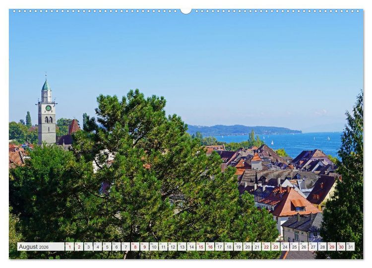 Produktbild: Bodensee - Traumlandschaften am Wasser (hochwertiger Premium Wandkalender 2026 DIN A2 quer), Kunstdruck in Hochglanz