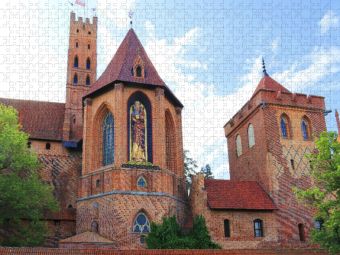 Produktbild: CALVENDO Puzzle Ordensburg des Deutschen Ordens in Marienburg, polnisch Malbork, in Pommern | 1000 Teile Lege-Gr&ouml;&szlig;e 64x48cm Foto-Puzzle f&uuml;r gl&uuml;ckliche Stunden