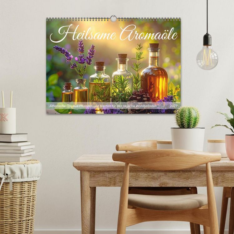 Produktbild: Heilsame Aroma&ouml;le (Wandkalender 2027 DIN A3 quer), CALVENDO Monatskalender