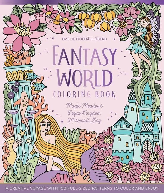 Produktbild: Fantasy World Coloring Book Magic Meadows - Royal Kingdom - Mermaids' Bay