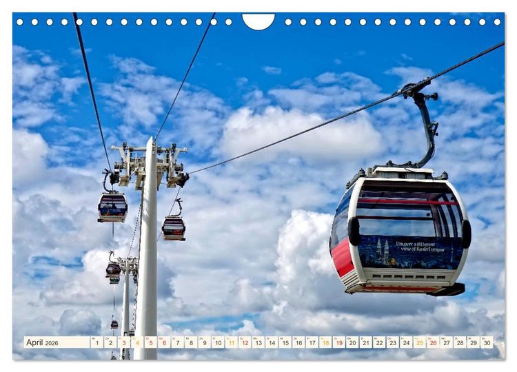 Produktbild: Abenteuer Seilbahn (Wandkalender 2026 DIN A4 quer), CALVENDO Monatskalender