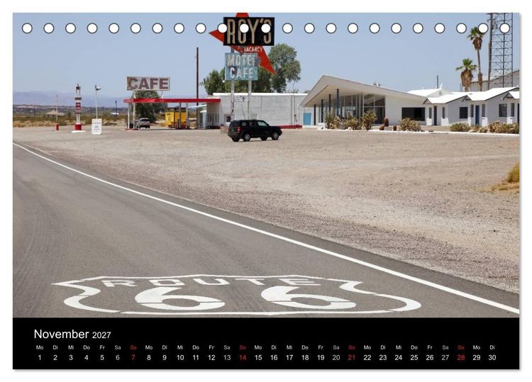 Produktbild: Route 66 im S&uuml;dwesten (Tischkalender 2027 DIN A5 quer), CALVENDO Monatskalender