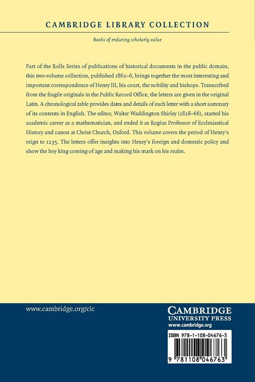 Produktbild: Royal and Other Historical Letters Illustrative of the Reign of Henry III - Volume 1