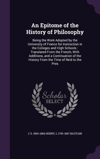 Produktbild: An Epitome of the History of Philosophy