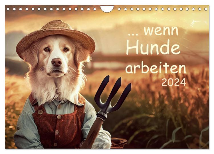 Produktbild: Wenn Hunde arbeiten (Wandkalender 2026 DIN A4 quer), CALVENDO Monatskalender