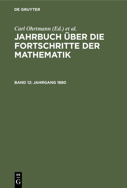 Produktbild: Jahrgang 1880