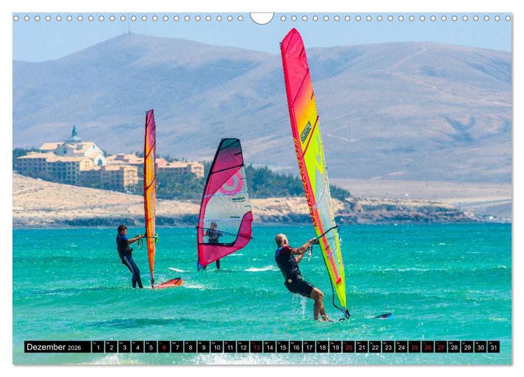 Produktbild: Fuerteventura - Hart am Wind (Wandkalender 2026 DIN A3 quer), CALVENDO Monatskalender